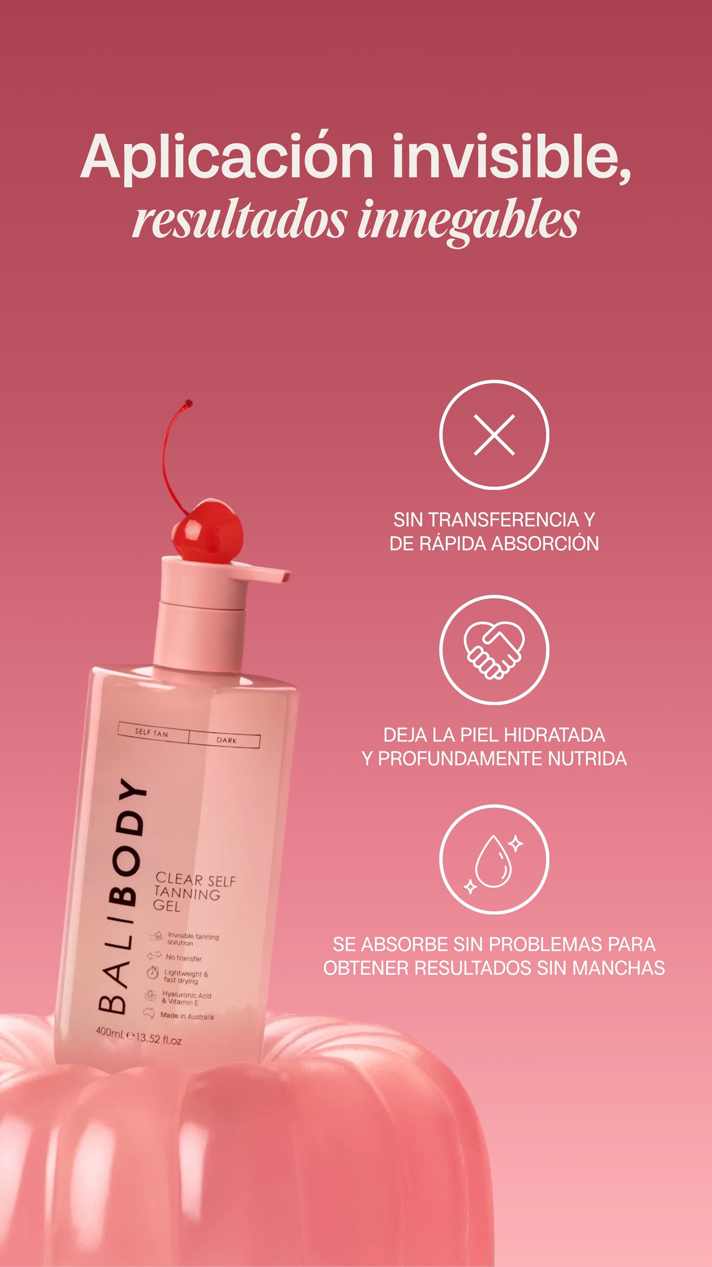 Clear Self Tanning Gel + Guante Luxe